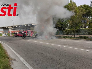 Immagini relative l'incendio