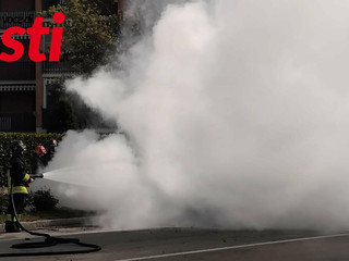 Immagini relative l'incendio