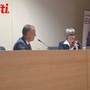 Irene Roggero con il giornalista Massimiliano Peggio