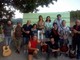 Un'immagine dell'inaugurazione della panchina, risalente al 2016
