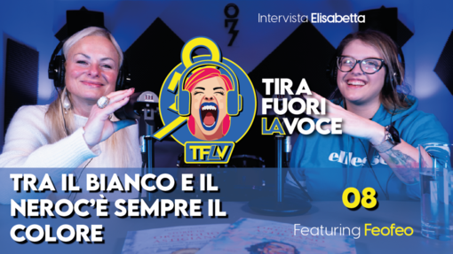 Feofeo ed Elisabetta in studio di registrazione