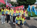 Protesta a Torino dei sindacati per dire no alla privatizzazione di Poste Italiane: &quot; Un danno ai diritti e agli interessi dei cittadini&quot;