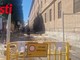 Cantiere dei lavori in Piazza Catena