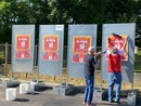 Affissioni di manifesti per il Sì