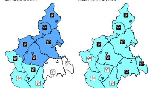Temporali in arrivo sul Piemonte: domani sarà allerta gialla su tutta la regione
