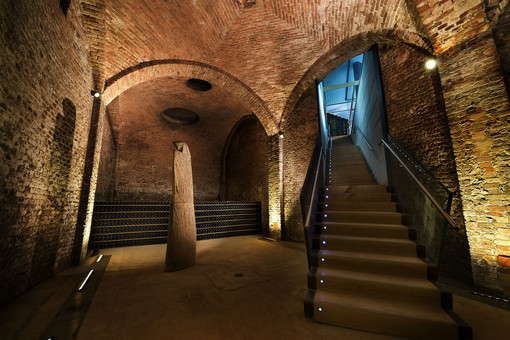 Uno scorcio delle splendide cantine Bosca Uno scorcio delle splendide cantine Bosca