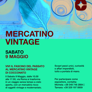 A Cocconato torna il fascino del passato: sabato 9 maggio va in scena il Mercatino Vintage