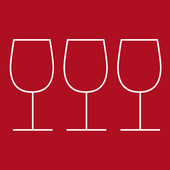 Il logo dei Tre Bicchieri del Gambero Rosso