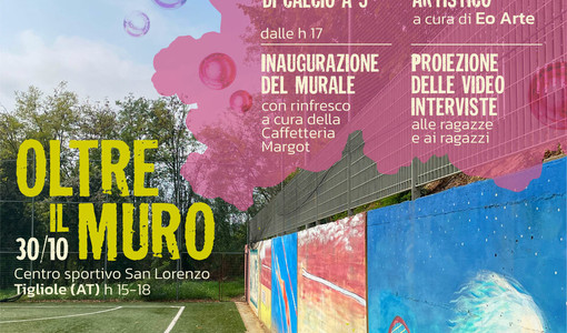 Tigliole, un murale realizzato dai giovani per la comunità: inaugurazione il 30 ottobre