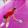 Irene Bovolo in azione con la maglia dell'Altino Volley