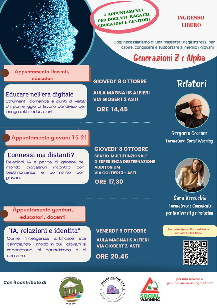 Generazione Z e Alpha, tre incontri per orientarsi nel mondo digitale Generazione Z e Alpha, tre incontri per orientarsi nel mondo digitale