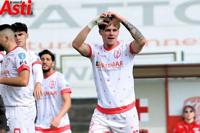 Gabriele Giacchino con la maglia dell’Asti nella stagione 2023-2024 (Ph: MerfePhoto)