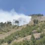 La zona interessata dall'incendio La zona interessata dall'incendio