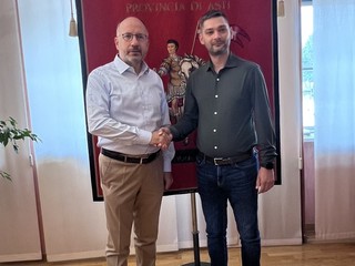 La delegazione ricevuta in Provincia