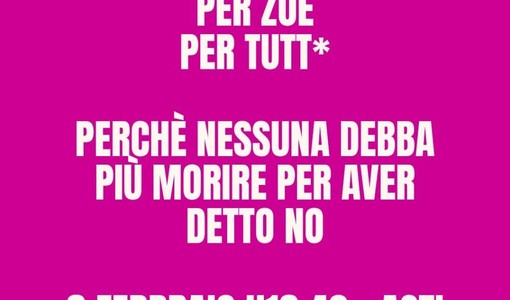 Asti scende  in piazza per Zoe Trinchero con Non una di meno: "Perché nessuna debba più morire per avere detto no"