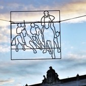 Una luminaria natalizia dedicata al Palio, attualmente non utilizzata (Merphefoto)