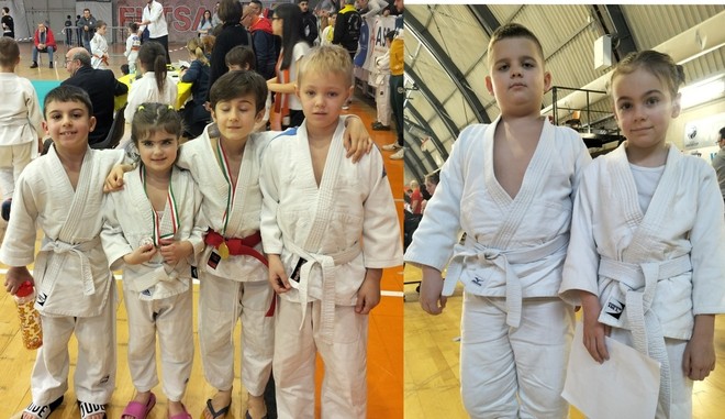Giovanissimi atleti del Judo Olimpic Club Asti