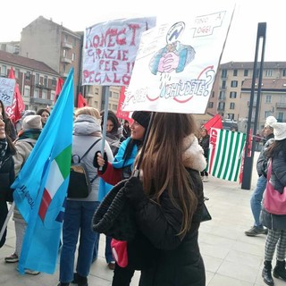 Il presidio Konecta a Torino