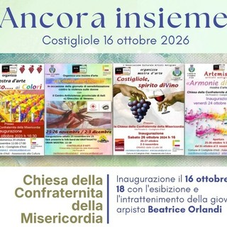 "Ancora insieme", l'arte diffusa protagonista alla Confraternita della Misericordia di Costigliole d'Asti