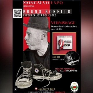 L'iperrealismo emotivo di Bruno Borello protagonista oggi al Moncalvo Expo
