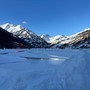 Il lago di Pontechianale ghiacciato: spettacolo affascinante, me non è una novità