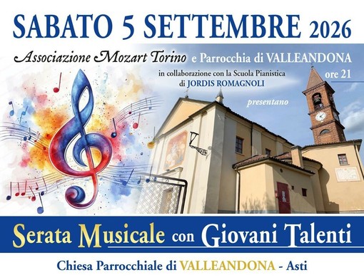 Sul palco a Valleandona A Valleandona giovani interpreti per grandi Maestri