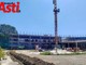 In foto il cantiere della scuola elementare Rossignoli