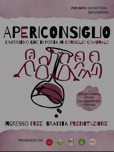 Politica e cittadinanza si incontrano al bar: arriva l'AperiConsiglio