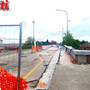 I lavori in corso sul ponte Ogerio Alfieri