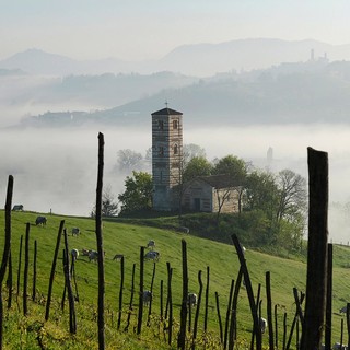 La chiesa dei Santi Nazario e Celso di Montechiaro d'Asti nella sontuosa visione di Enzo Isaia