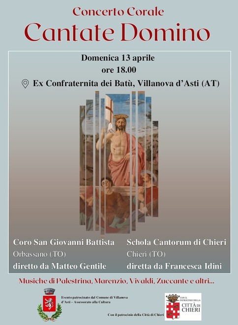 Villanova d’Asti, un concerto gratuito per celebrare la Pasqua