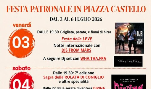 Castell’Alfero celebra la Festa Patronale: quattro giorni di musica, gastronomia, camminate e cultura