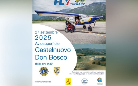 Volare oltre la disabilità: a Castelnuovo Don Bosco torna l'appuntamento con la Fly Therapy