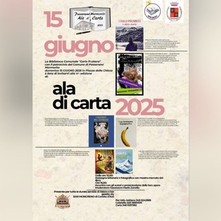 A Passerano torna &quot;Ala di carta&quot;, un giorno tra libri e autori
