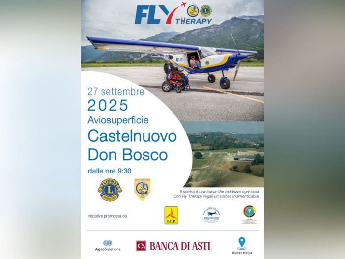 Volare oltre la disabilità: a Castelnuovo Don Bosco torna l'appuntamento con la Fly Therapy
