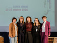 Nell'immagine, da sinistra a destra: Elena Romano, Silvia Boggian, Muriel Mesini, Susanna Nuti e Ausilia Quaglia (ph. Luca Ostadel)