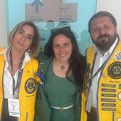 il ministro Alessandra Locatelli con Mauro Imbrenda e Rossella Vitali, presidente nazionale Lions.