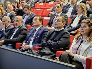 Il presidente della Regione Piemonte Alberto Cirio, ospite dell'incontro