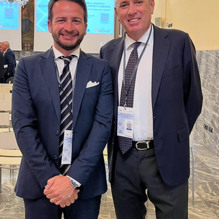Luca Quaglia con Cesare Rossini (a destra)