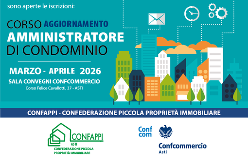 Confcommercio Asti promuove l'aggiornamento per gli esperti immobiliari