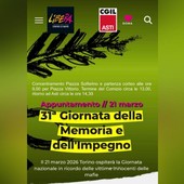 Anche la Cgil di Asti si mobilita per la giornata in ricordo delle vittime delle mafie
