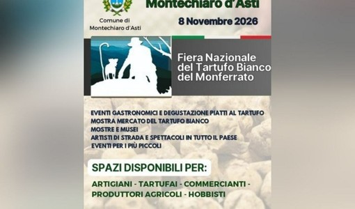 Fiera del tartufo di Montechiaro d'Asti, ultimi giorni per candidarsi tra gli espositori