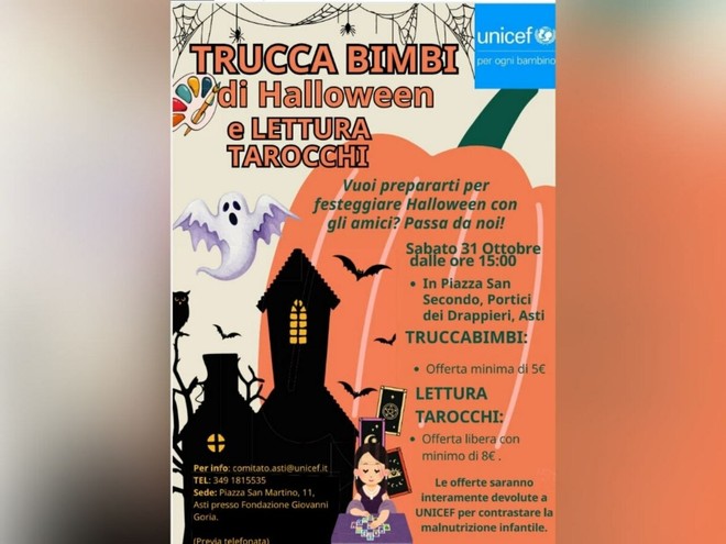 Halloween solidale in piazza San Secondo con le iniziative dell'Unicef