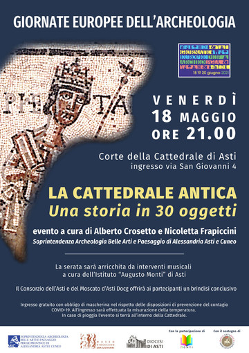 “La Cattedrale antica. Una storia in 30 oggetti”, venerdì 18 giugno ad Asti in occasione delle Giornate Europee dell’Archeologia