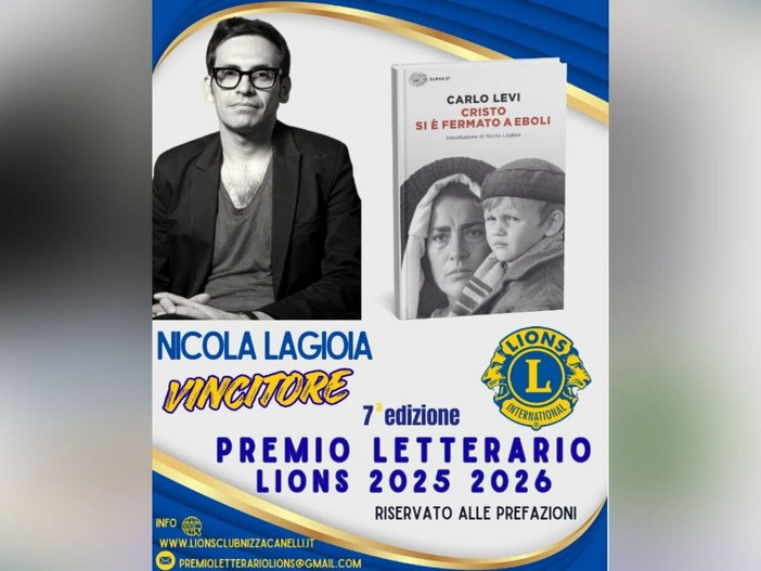 A Nicola Lagioia la VII edizione del Premio Lions per le prefazioni