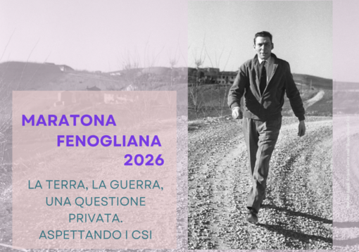 Canelli aprirà la Maratona Fenogliana tra parole partigiane e musica d'autore Canelli aprirà la Maratona Fenogliana tra parole partigiane e musica d'autore