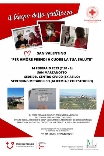 La locandina dell'iniziativa in programma il 14 febbraio a San Marzanotto