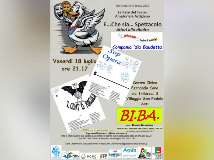 Al villaggio San Fedele una serata di teatro dialettale con la Compagnia 'dla Baudetta