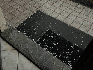 Grandine a Moasca (Foto canale Telegram Dati Meteo Asti)