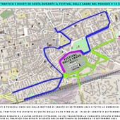 La piantina con i consigli per la viabilità nel fine settimana di Sagre